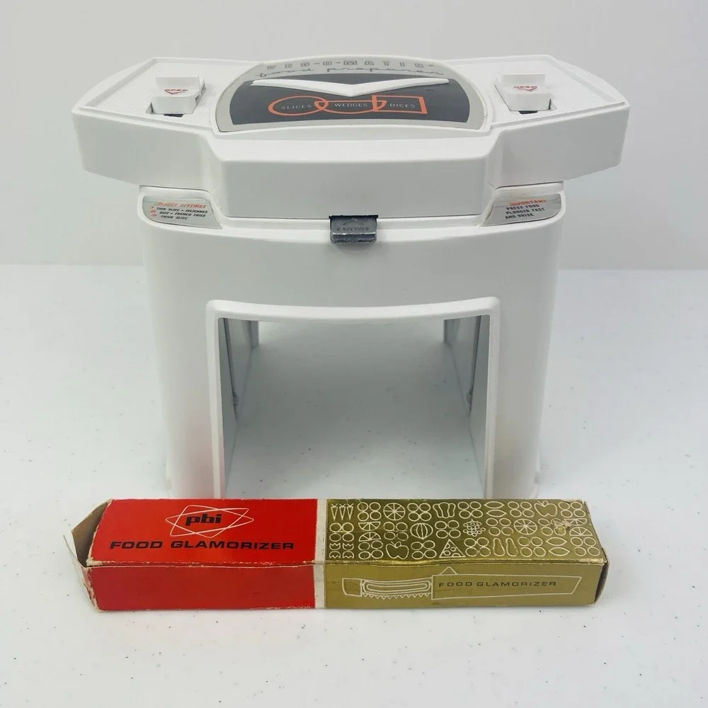 Vtg Veg O Matic Food Preparer Vegetable Chopper Cutter w Original Box